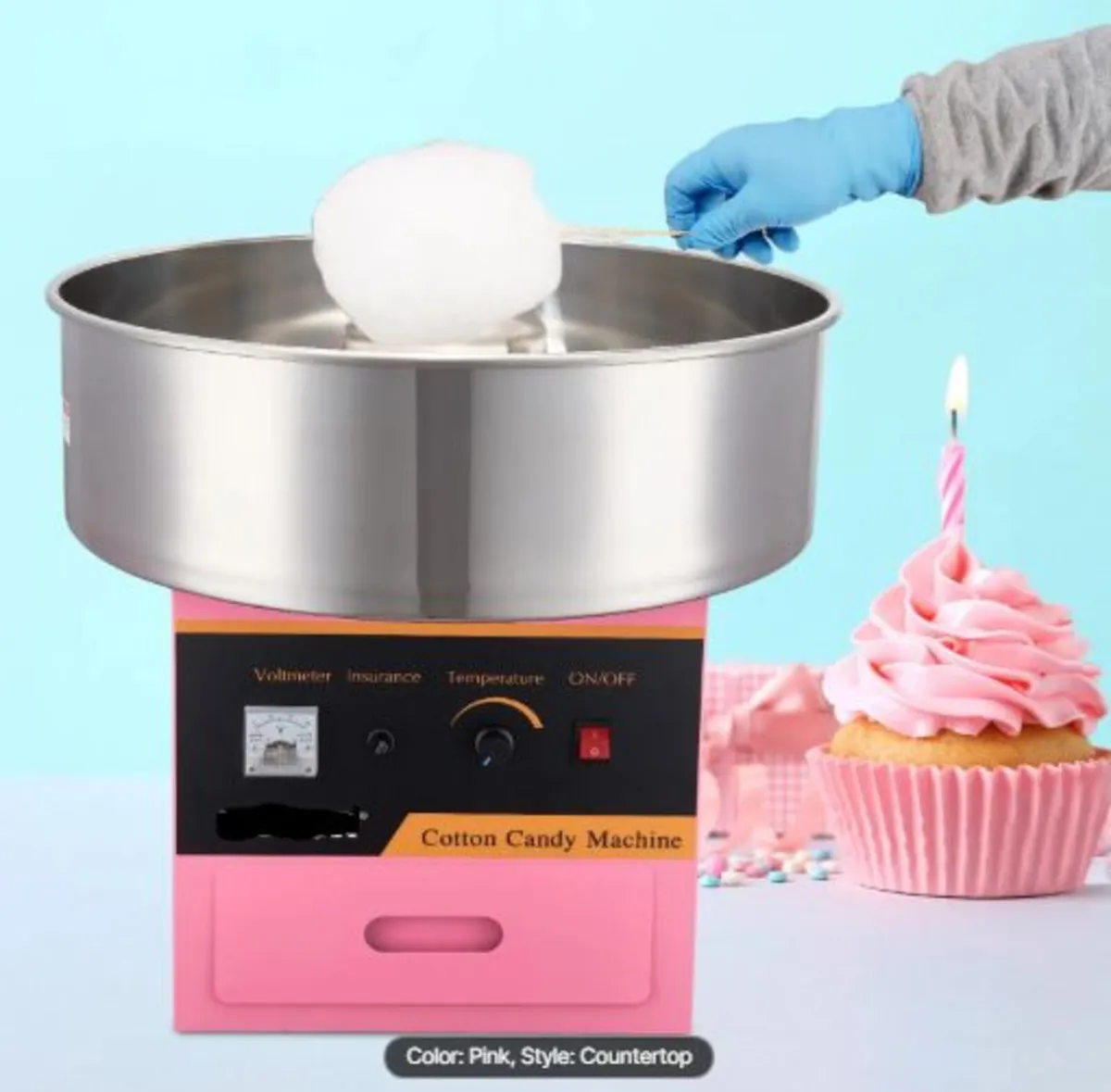 Commercial Cotton Candy Machine Sugar Floss Maker - Image 1