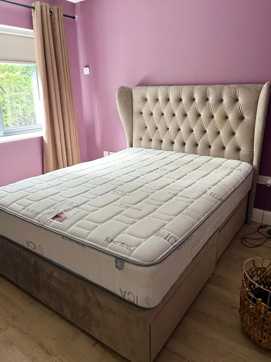 Kings size bed good quality mattress - Image 1