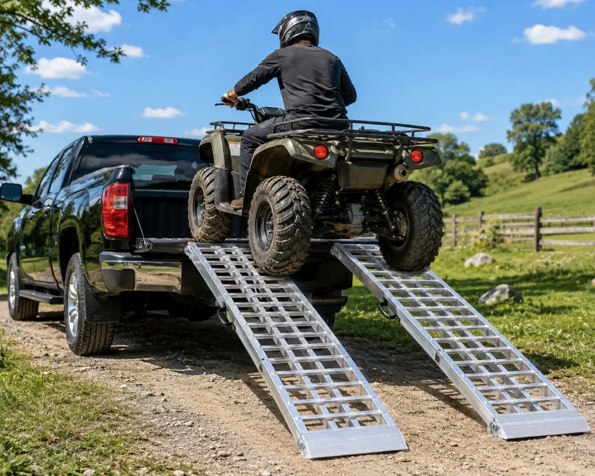 Heavy Duty Aluminium Loading Ramps 305cm Folding - Image 1