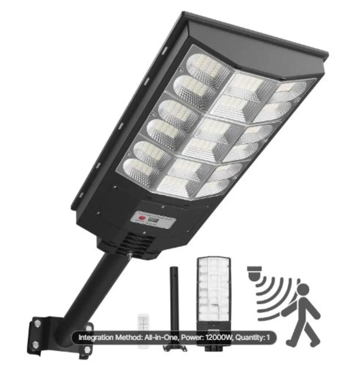 12000W Solar Street Light Outdoor, 900000LM, - Image 1