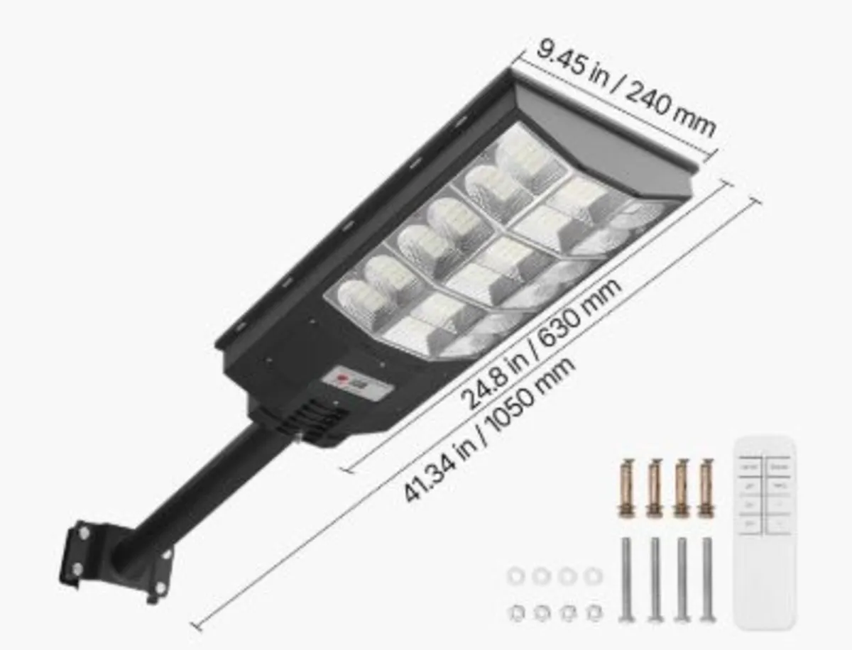 12000W Solar Street Light Outdoor, 900000LM, - Image 3
