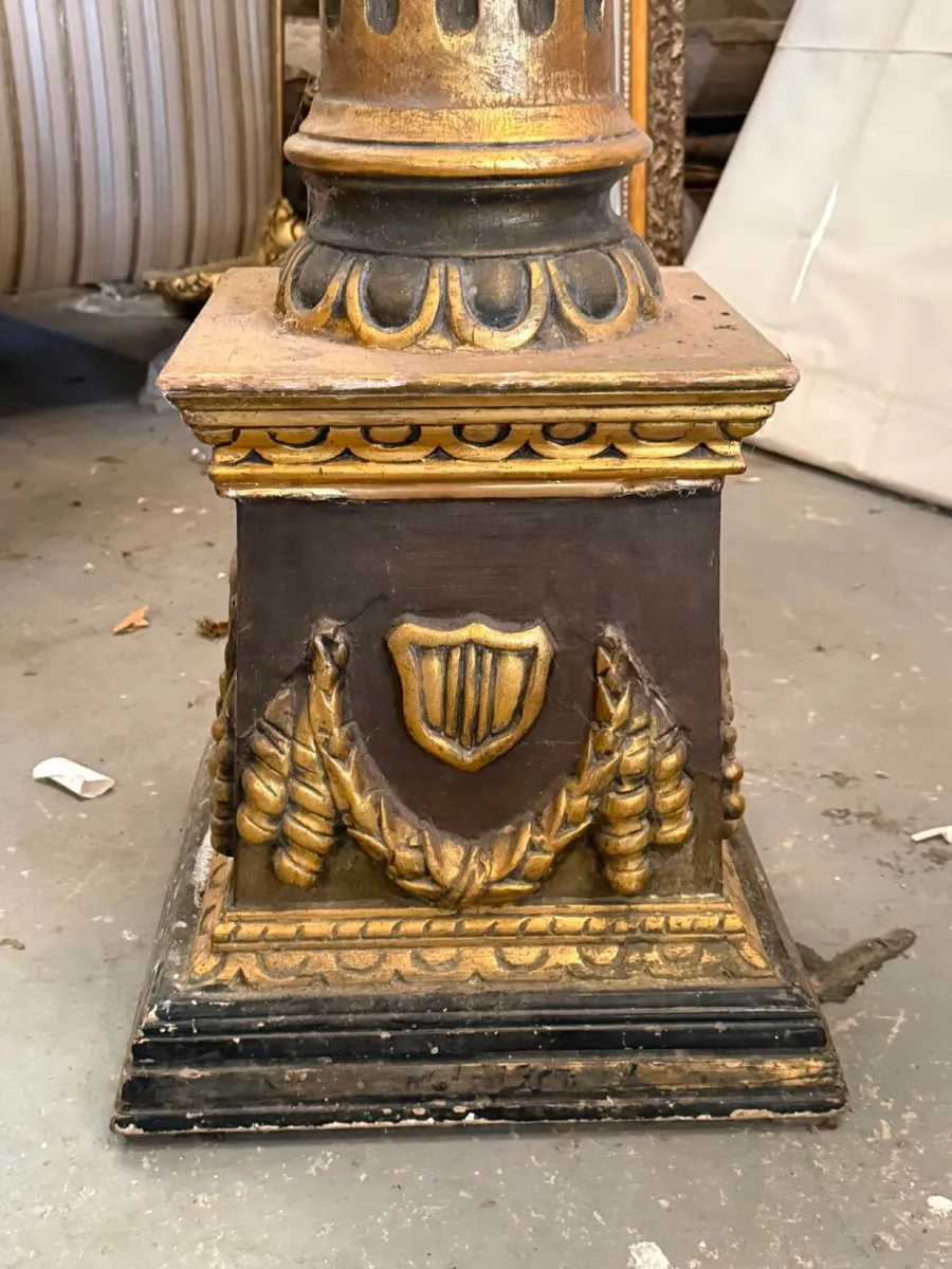 Old wooden clock stand - Image 4