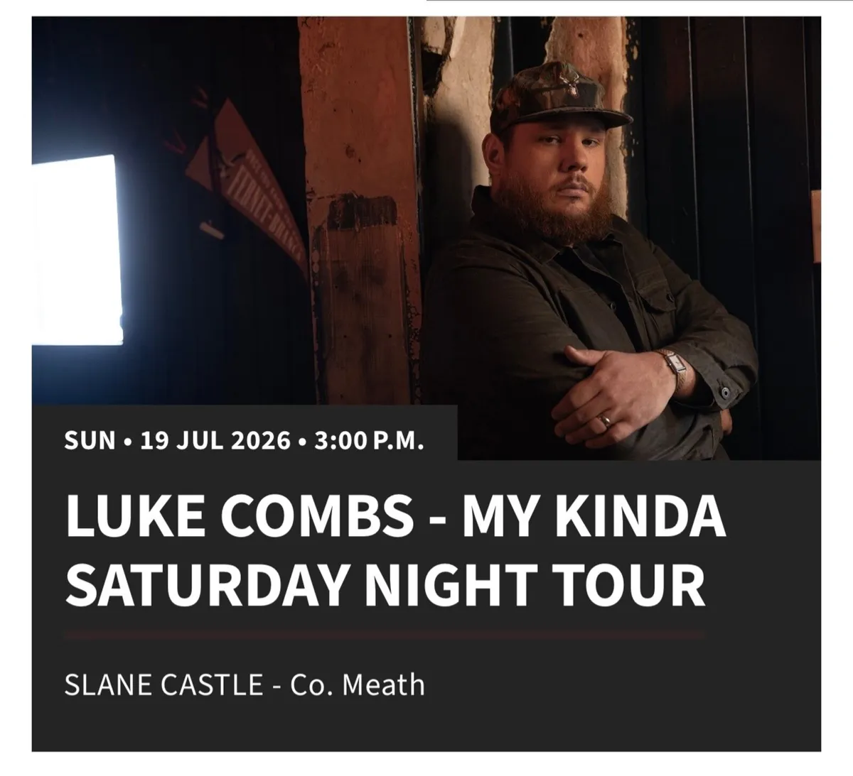 Luke combs tickets