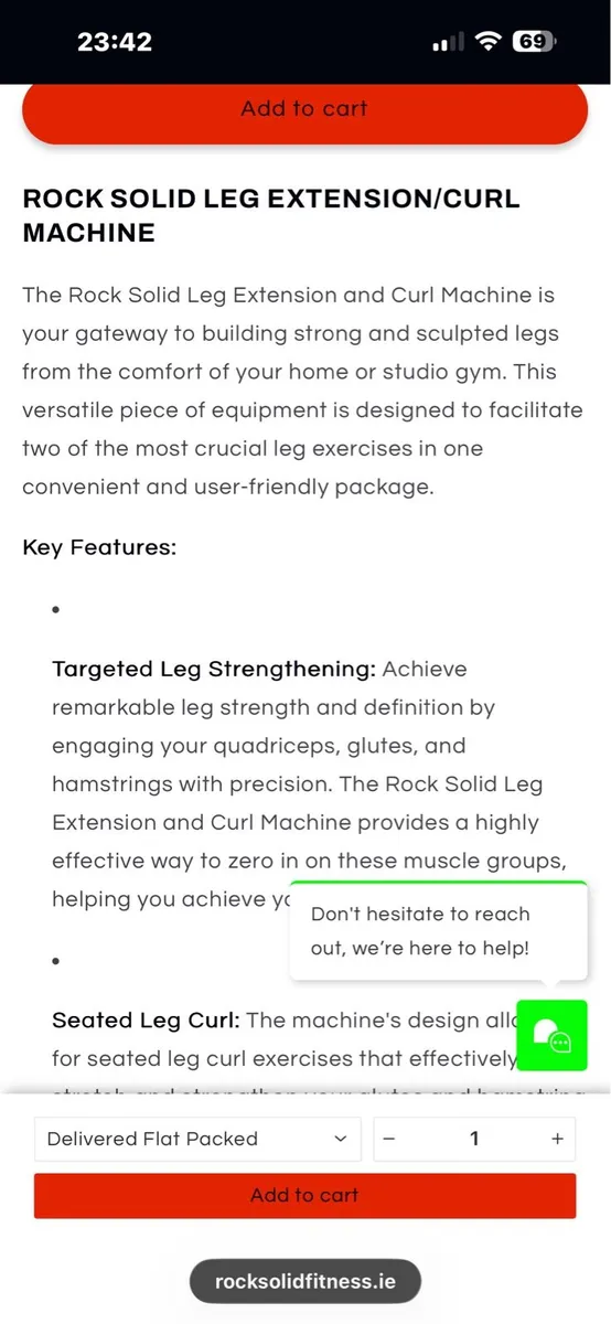 GYM SEATED LEG EXTENSION / LEG CURL MACHINE!!! - Image 2
