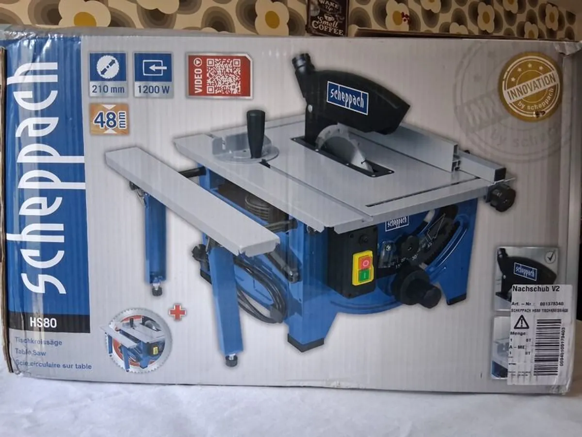 Table saw - Scheppach HS80 210mm, 1200W - 230V - Image 2
