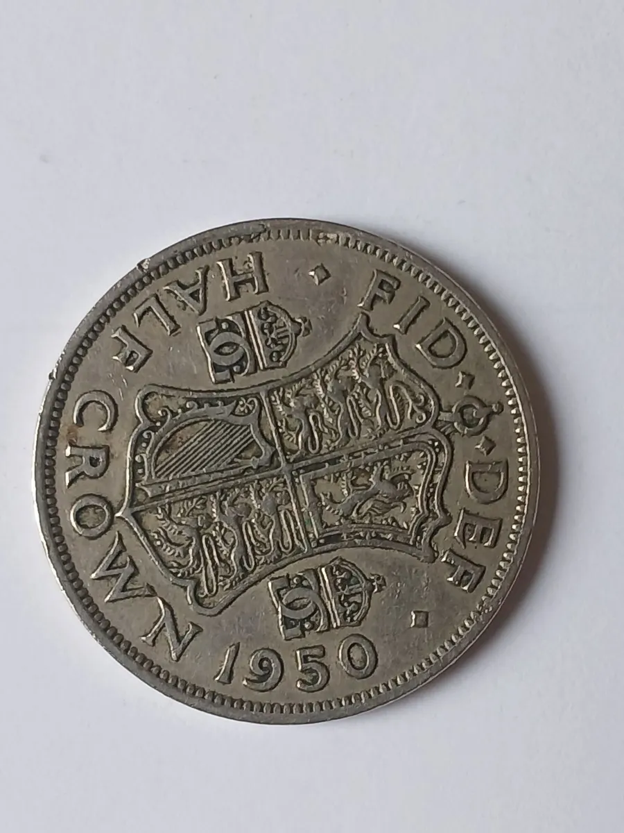 1950 british half crown - Image 2