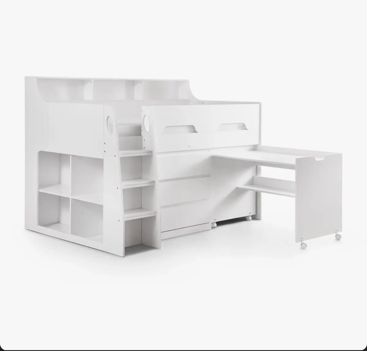 Mid sleeper 3 foot loft bed with pullout desk - Image 1