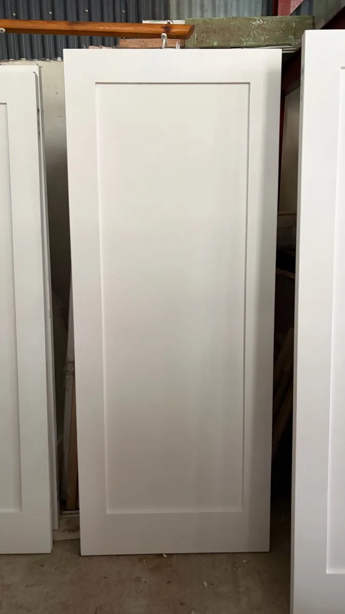 White Primed Shaker Doors - Image 1