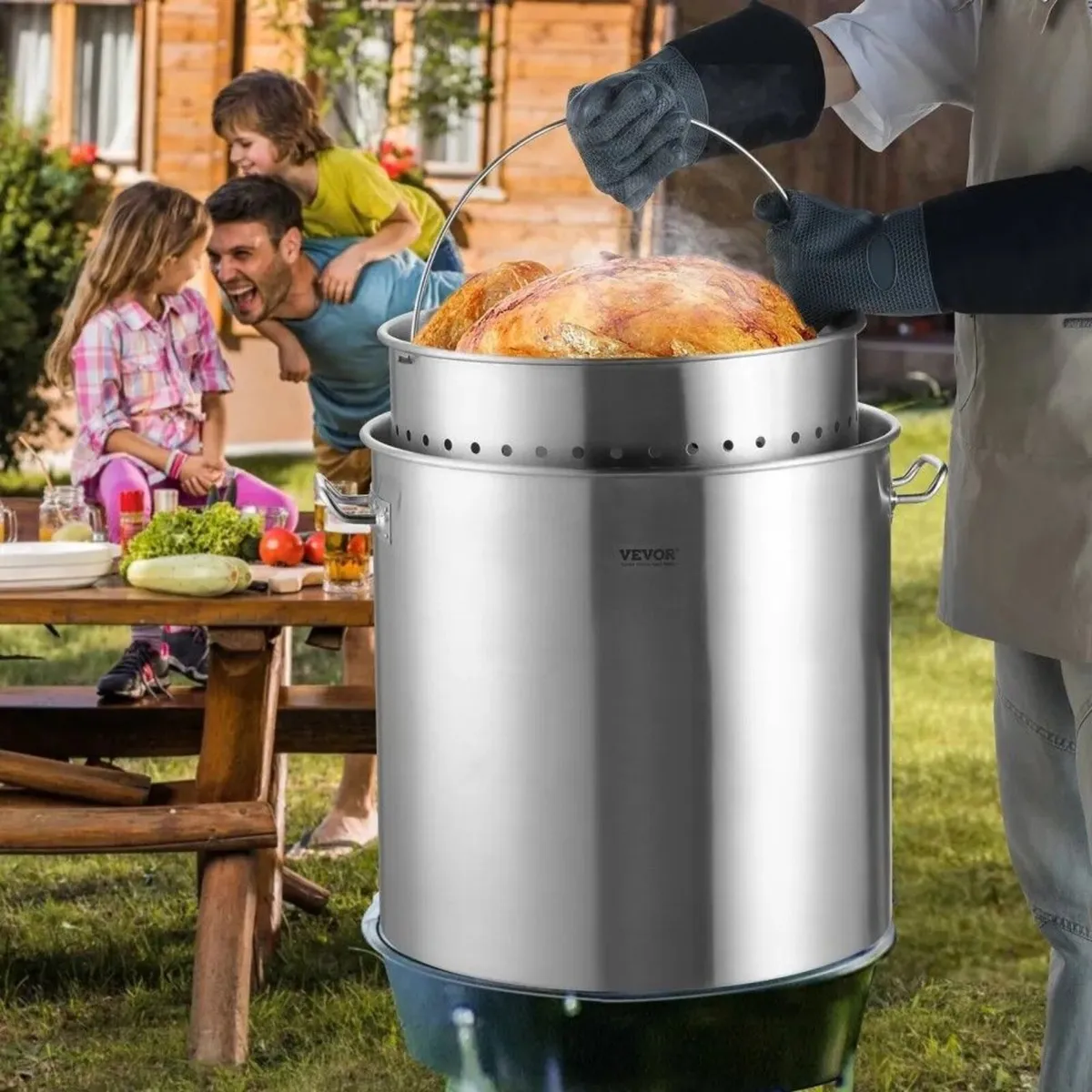 Commerical Stainless Steel Stockpot - 94.6L - Image 1