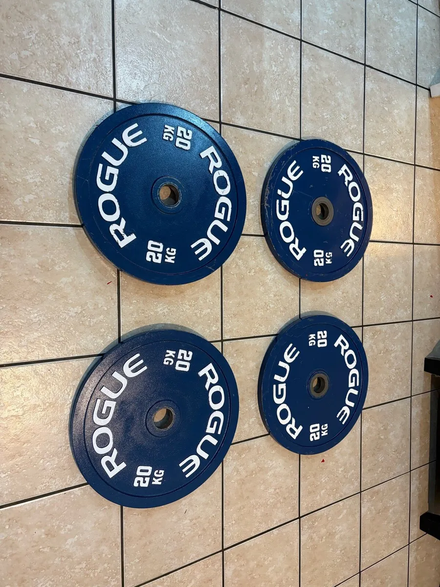 ROGUE BRANDED COMPETITION OLYMPIC STEEL WEIGHTS!! - Image 1
