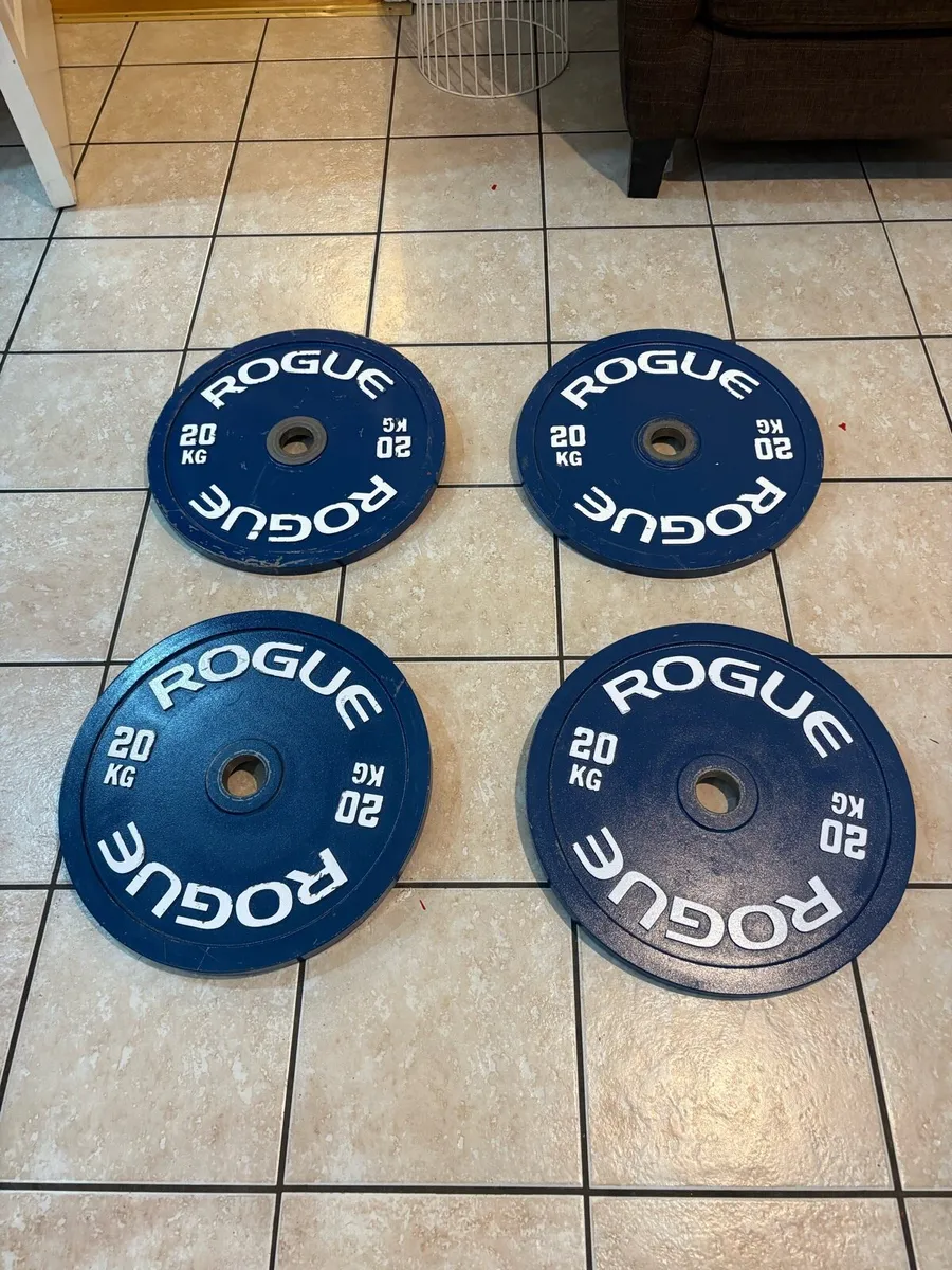 ROGUE BRANDED COMPETITION OLYMPIC STEEL WEIGHTS!! - Image 2
