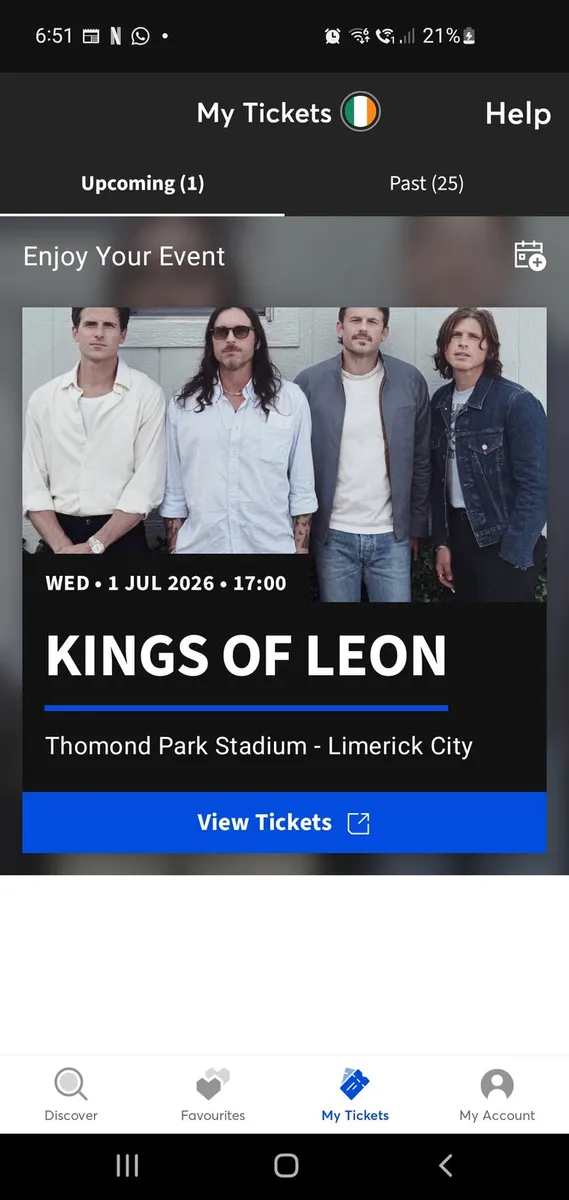Kings of leon tickets