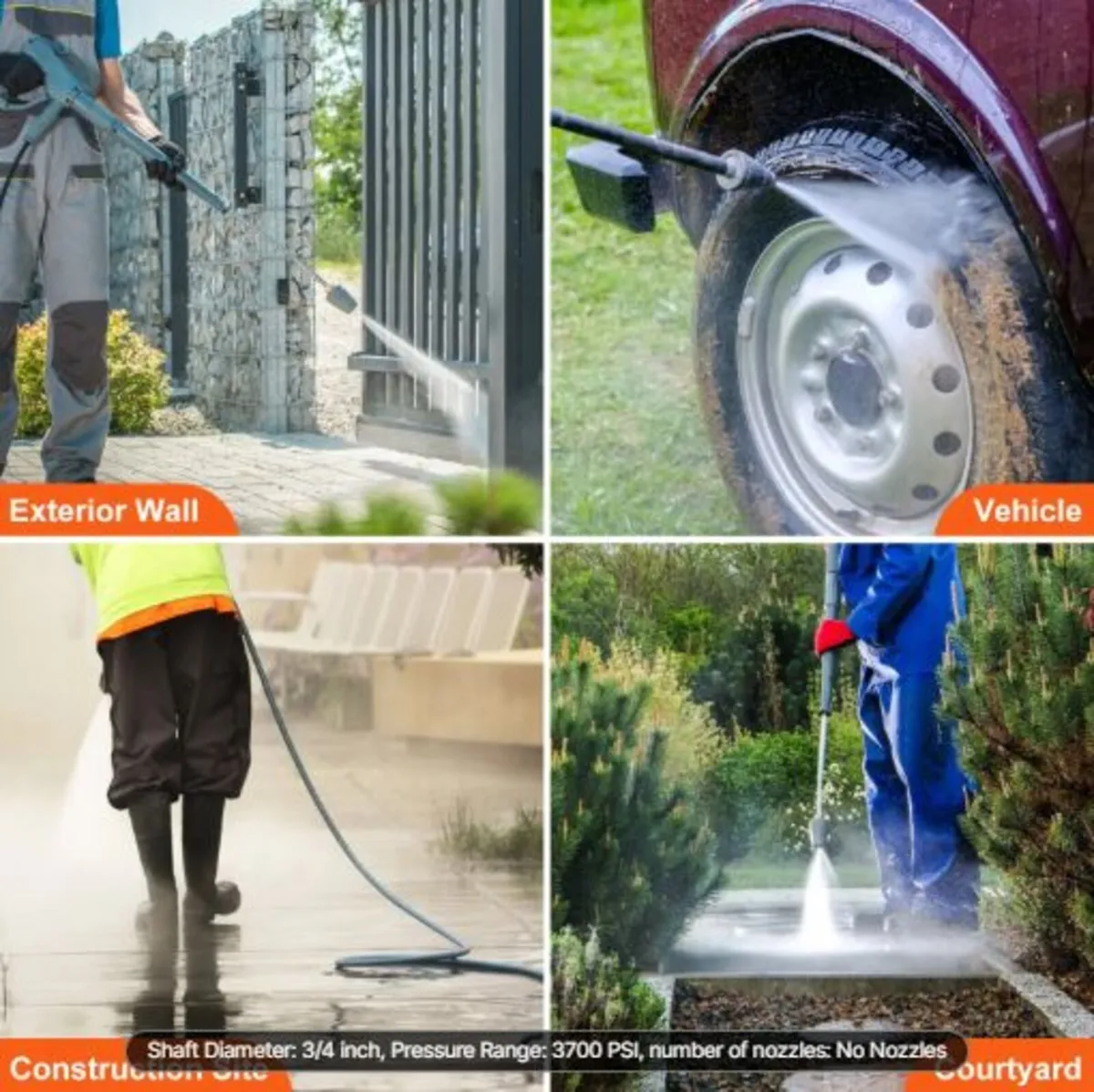 Pressure Washer Pump, 19 mm Shaft Horizontal Trip - Image 2
