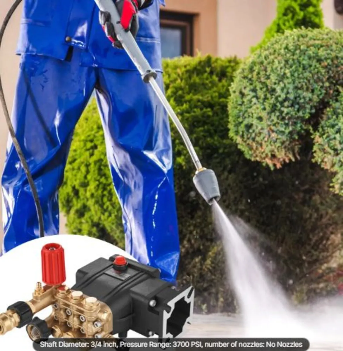 Pressure Washer Pump, 19 mm Shaft Horizontal Trip - Image 4