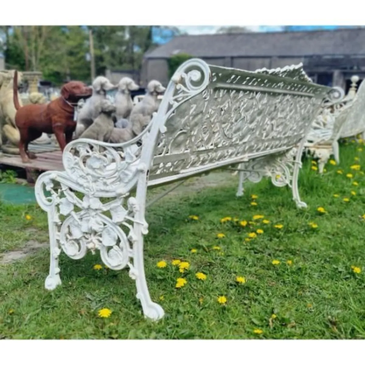 Bench Cast Iron Dealer Large H428 - Image 3