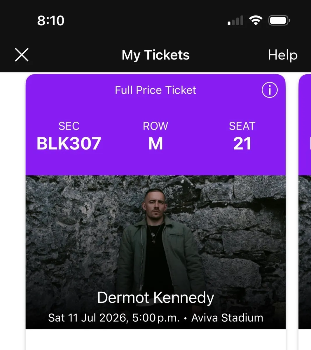 X2 Dermot Kennedy Tickets