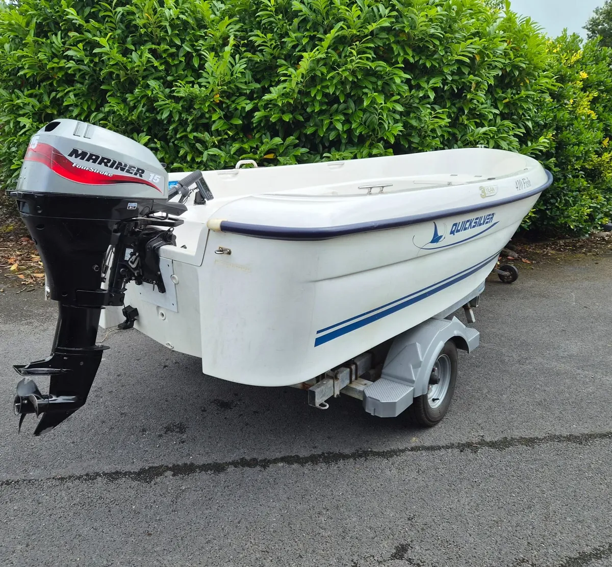 15ft  Quicksilver Boat As New - Image 4
