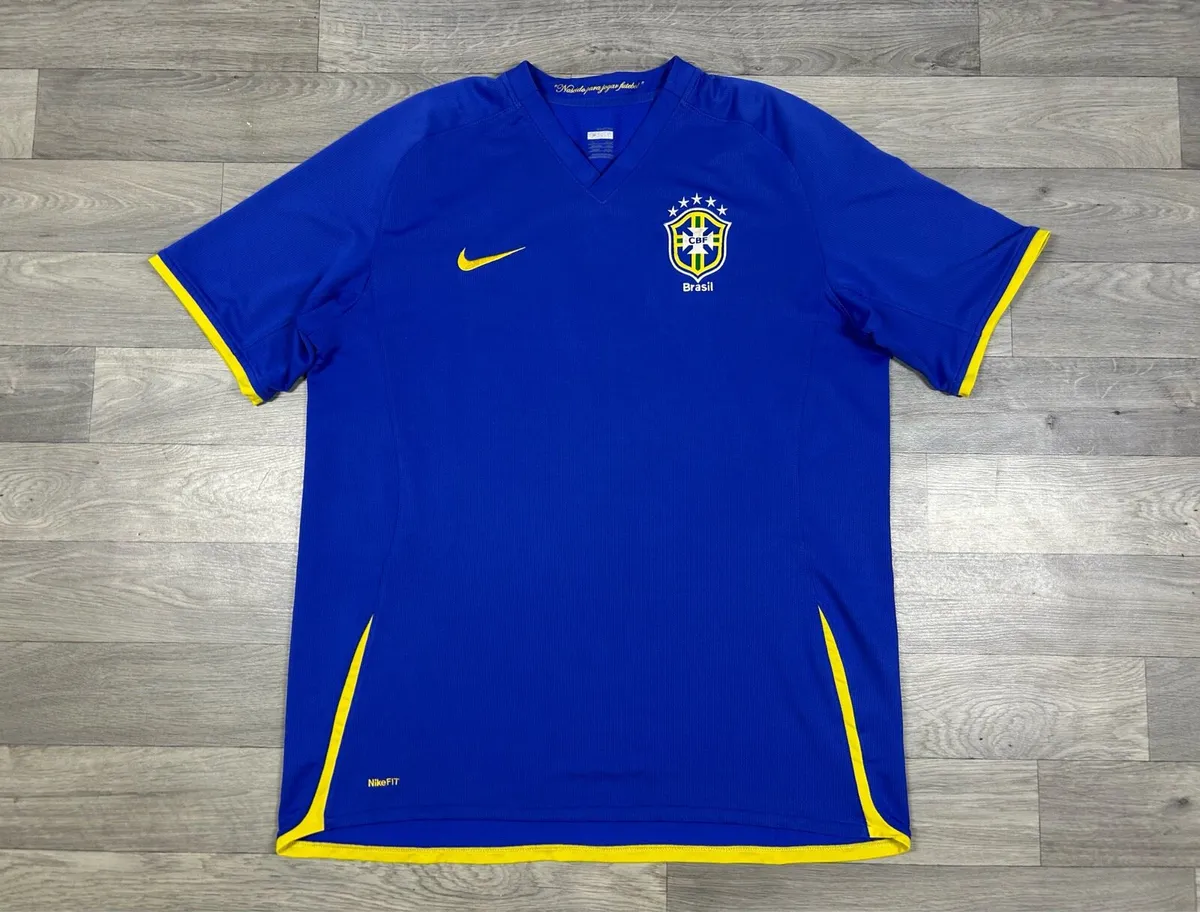 Vintage 2008 Nike Brazil Away Jersey Shirt Mens XL - Image 1