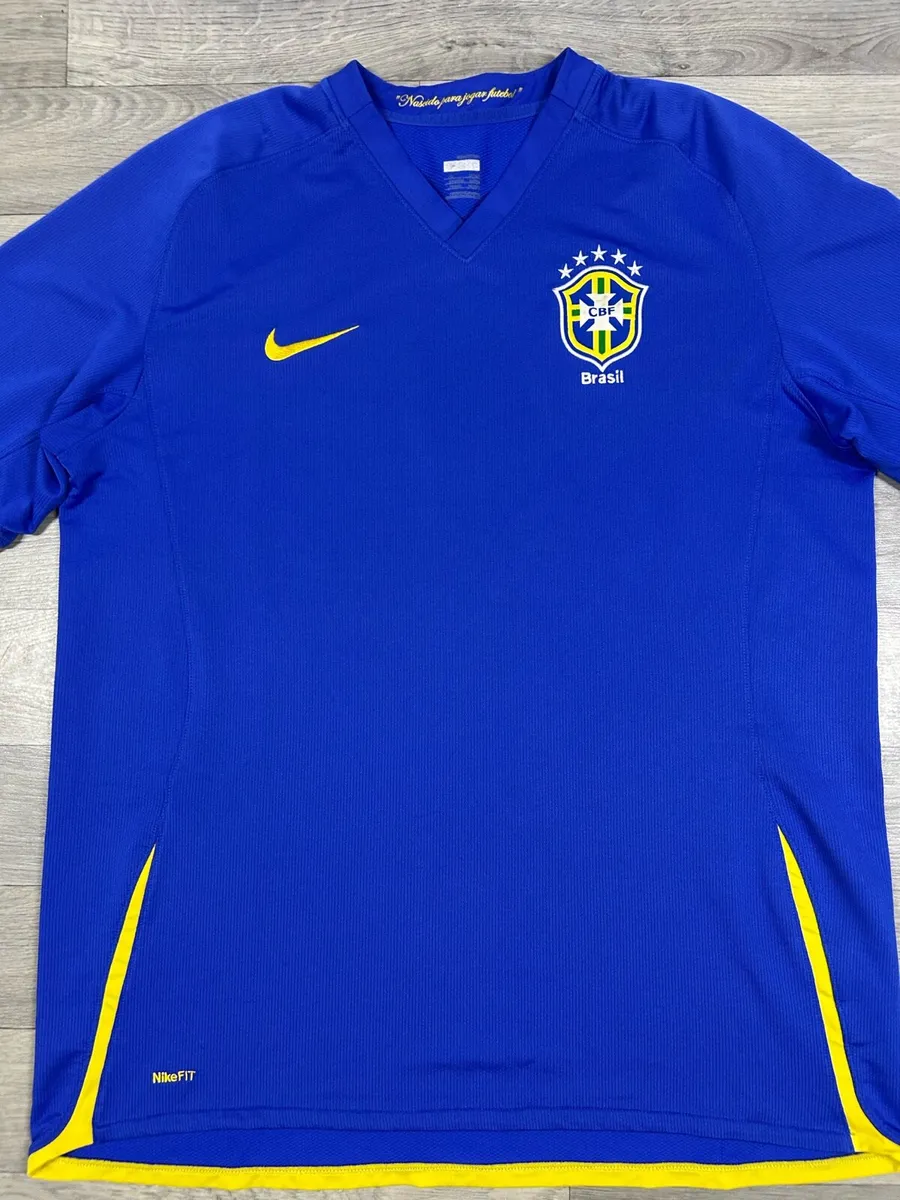 Vintage 2008 Nike Brazil Away Jersey Shirt Mens XL - Image 2