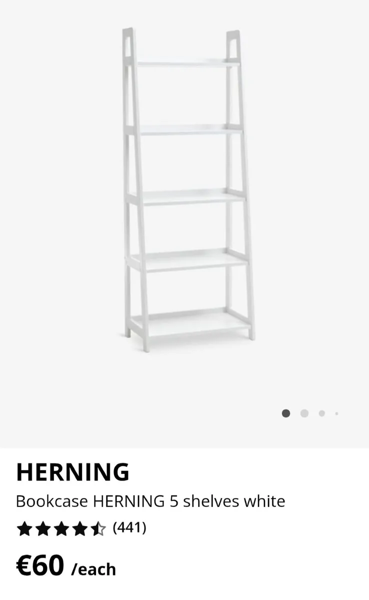 White ladder bookcase - €30 - Image 3