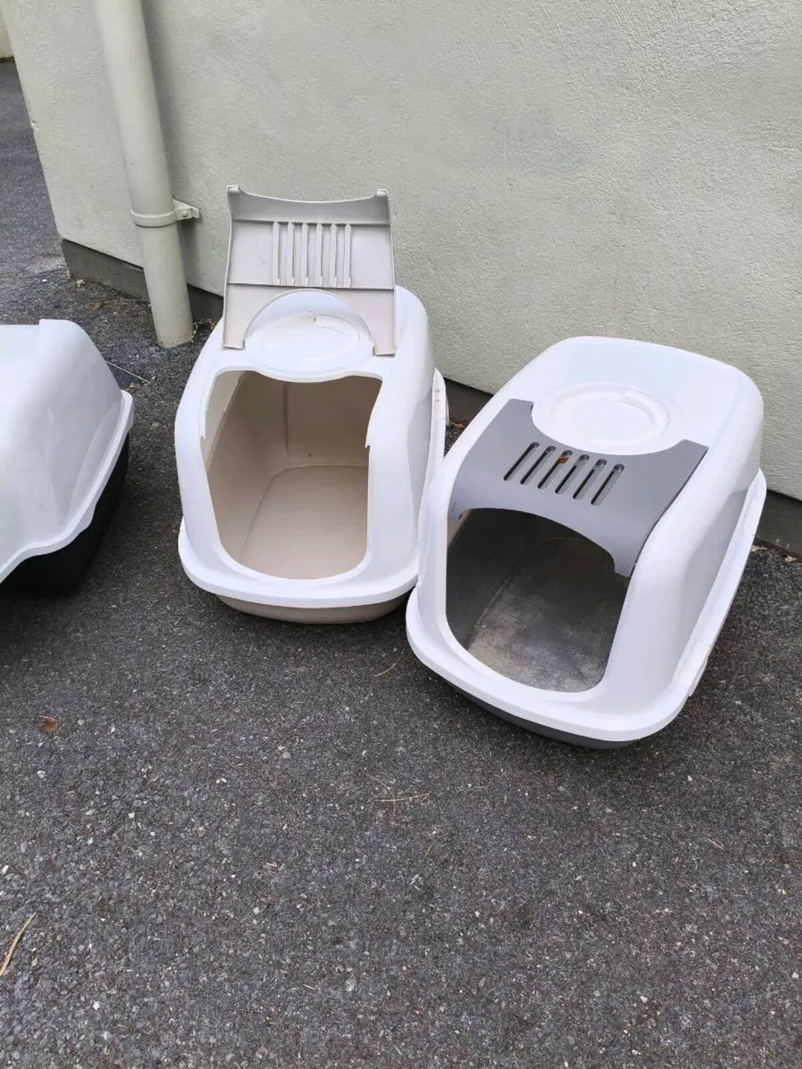 3,cat boxes, perfect for outdoor cats or litter - Image 2