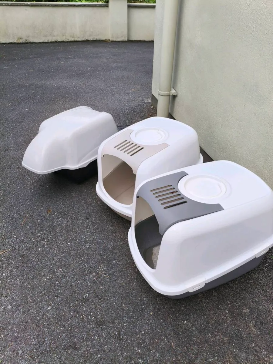 3,cat boxes, perfect for outdoor cats or litter - Image 3