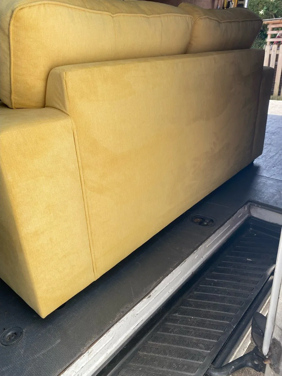Beautiful lemon 2 seater couch - Image 4