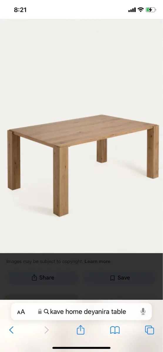 Kave home deyanira oak table new in box - Image 4