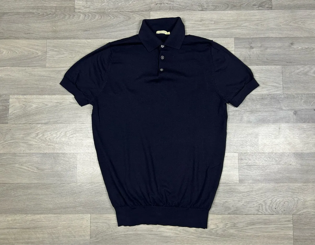 Suitsupply Merino Wool Short Sleeve Jumper Mens S - Image 1