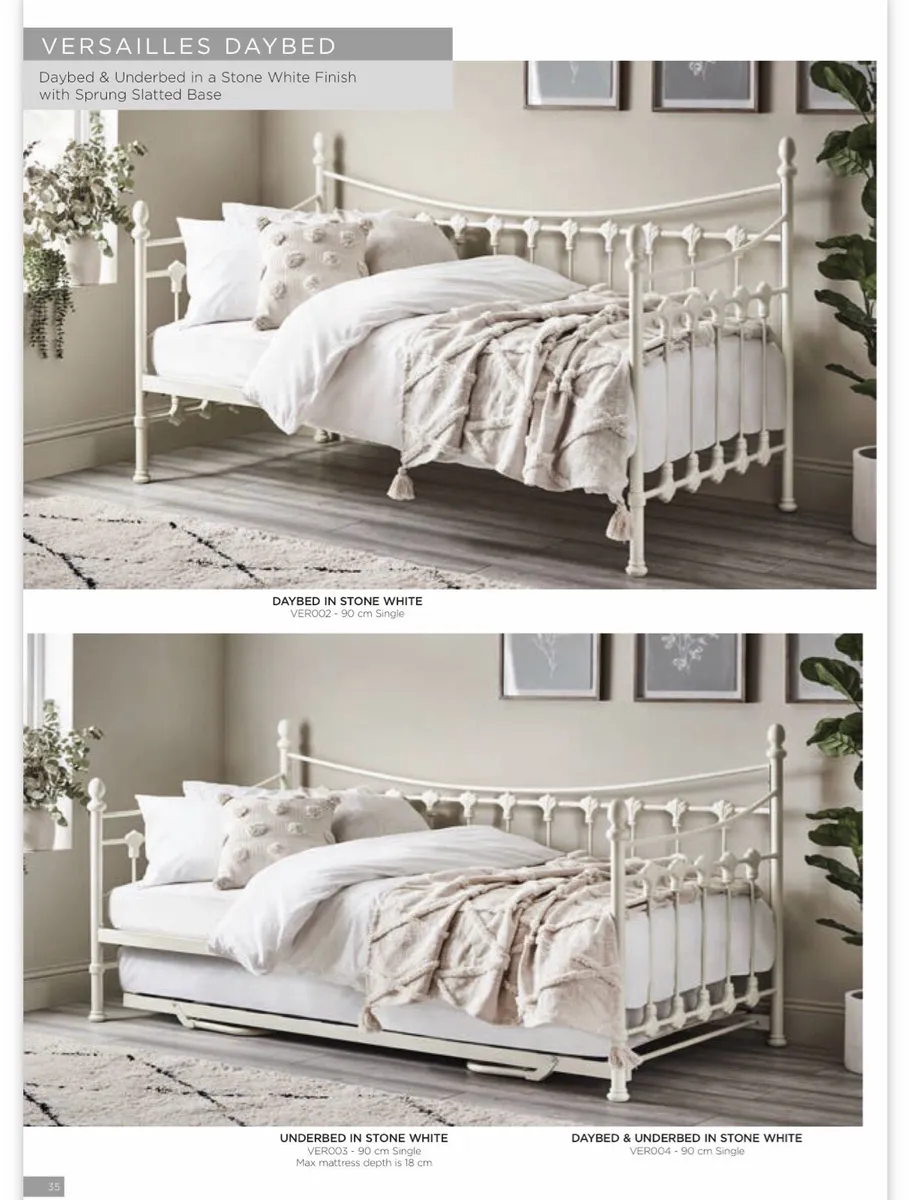 Day Bed with Pull-Out Trundle & 2 Mattresses - Image 2