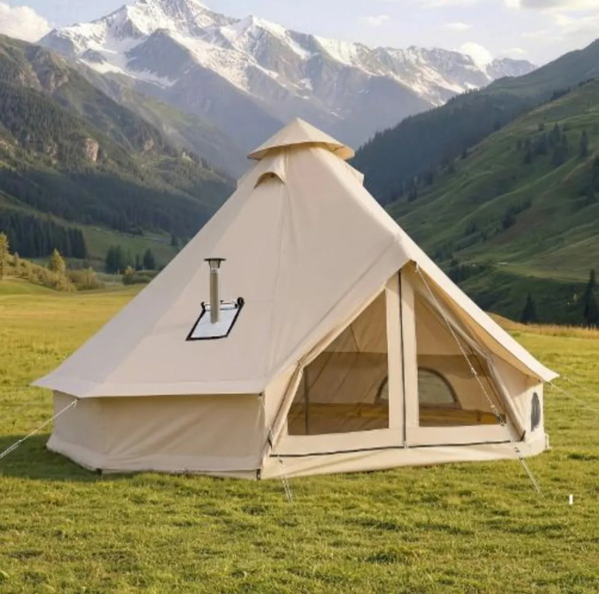 Oxford Bell Tent,4 Seasons 3 m Yurt Tent for Camp - Image 1