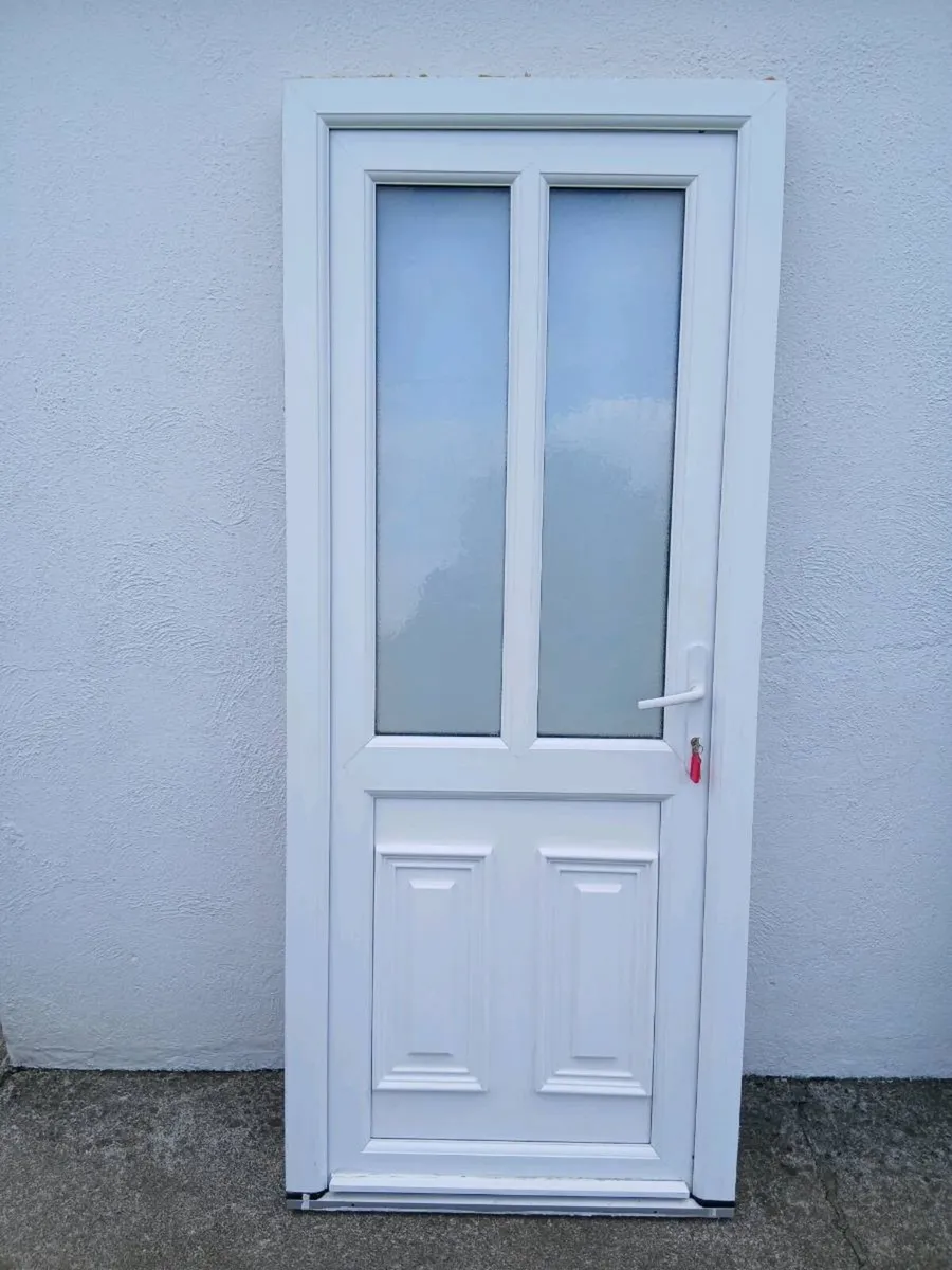UPVC White Door & Frame - Image 1
