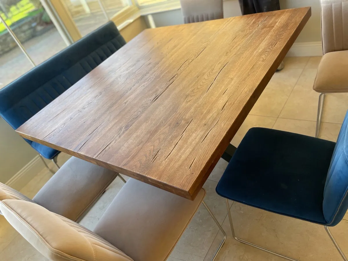Table, chairs and bench - Image 3
