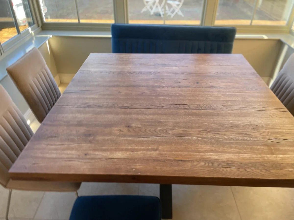 Table, chairs and bench - Image 4