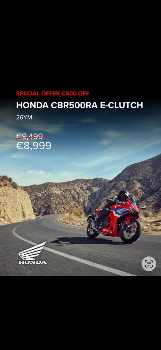 Honda’s Latest 262 Reg Offer @ Doherty Motorcycles - Image 1