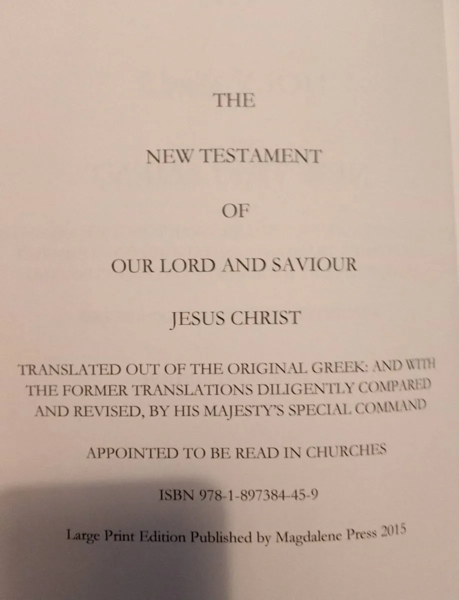 Bible New Testament Large Type Edition - Image 3