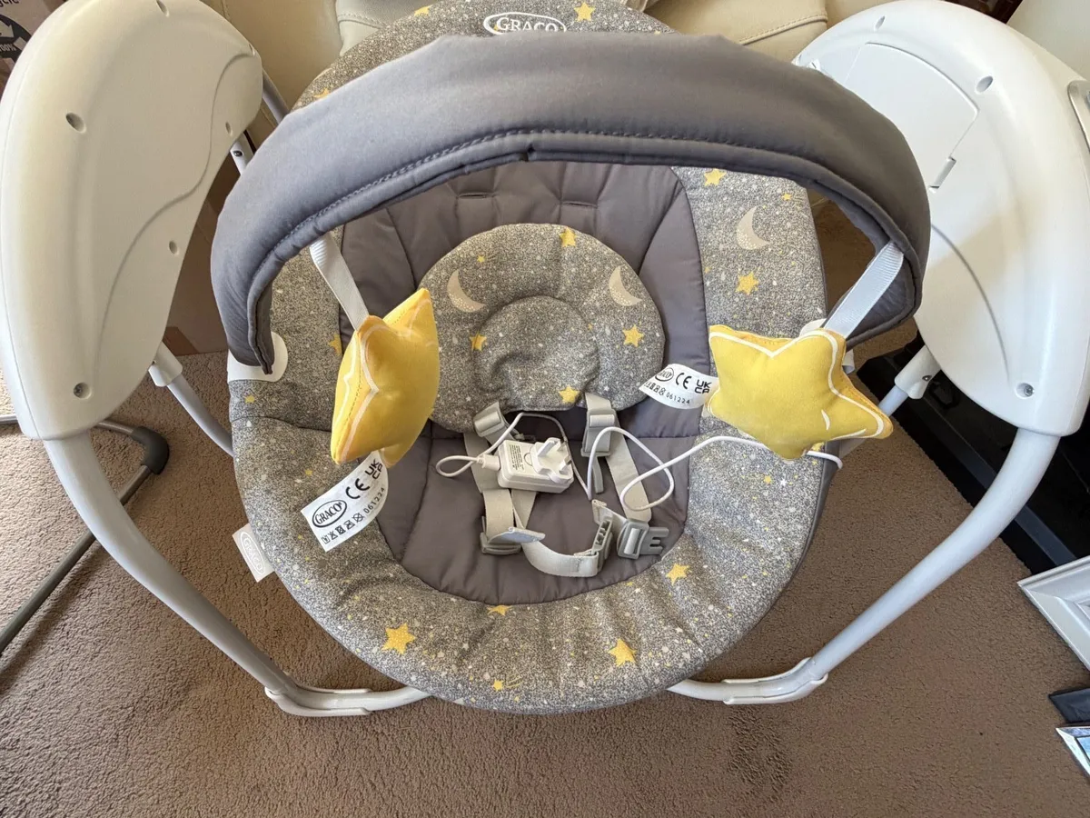 Graco Glider Lite Baby Swing Stargazer - Image 2