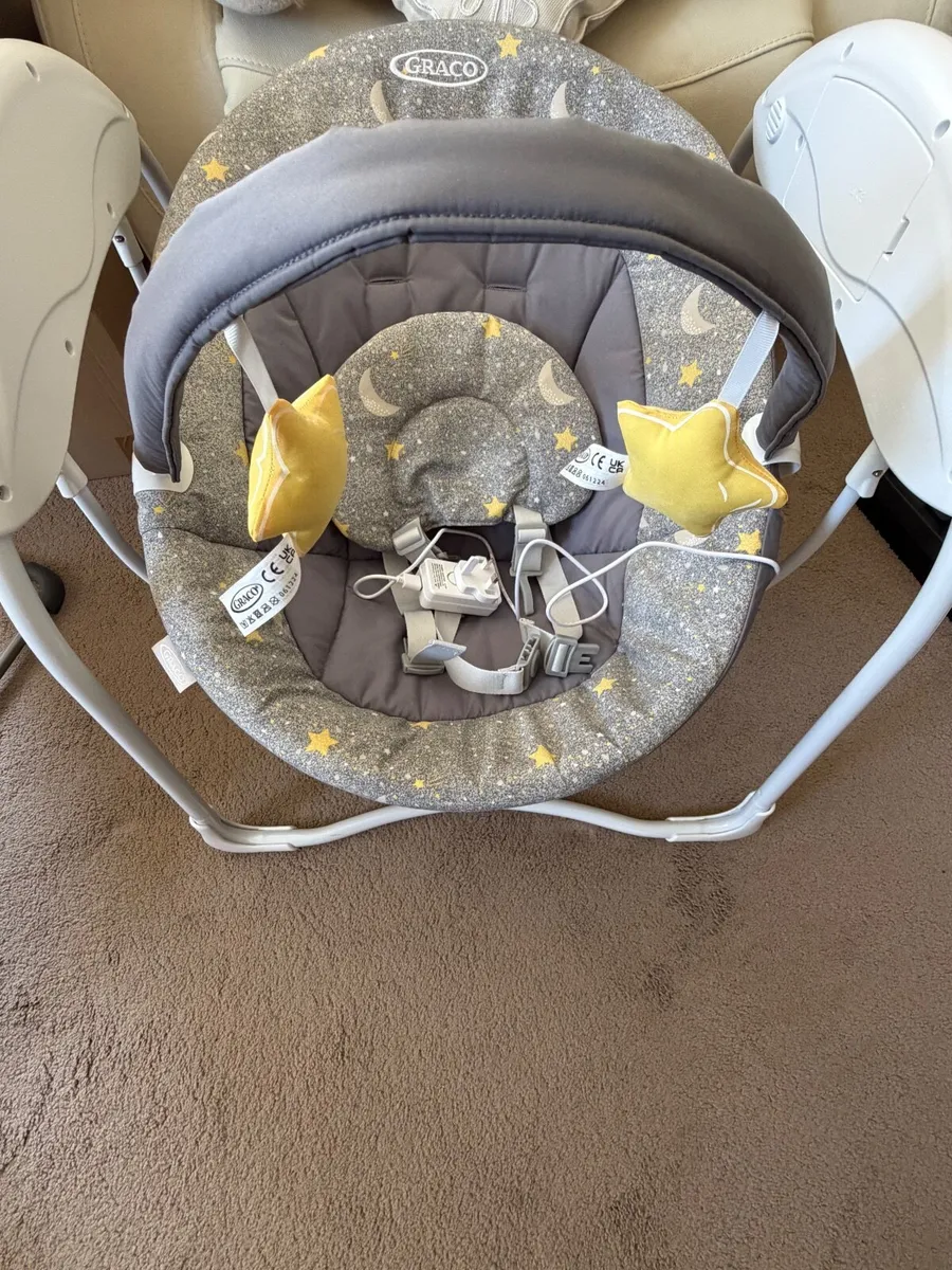 Graco Glider Lite Baby Swing Stargazer - Image 3