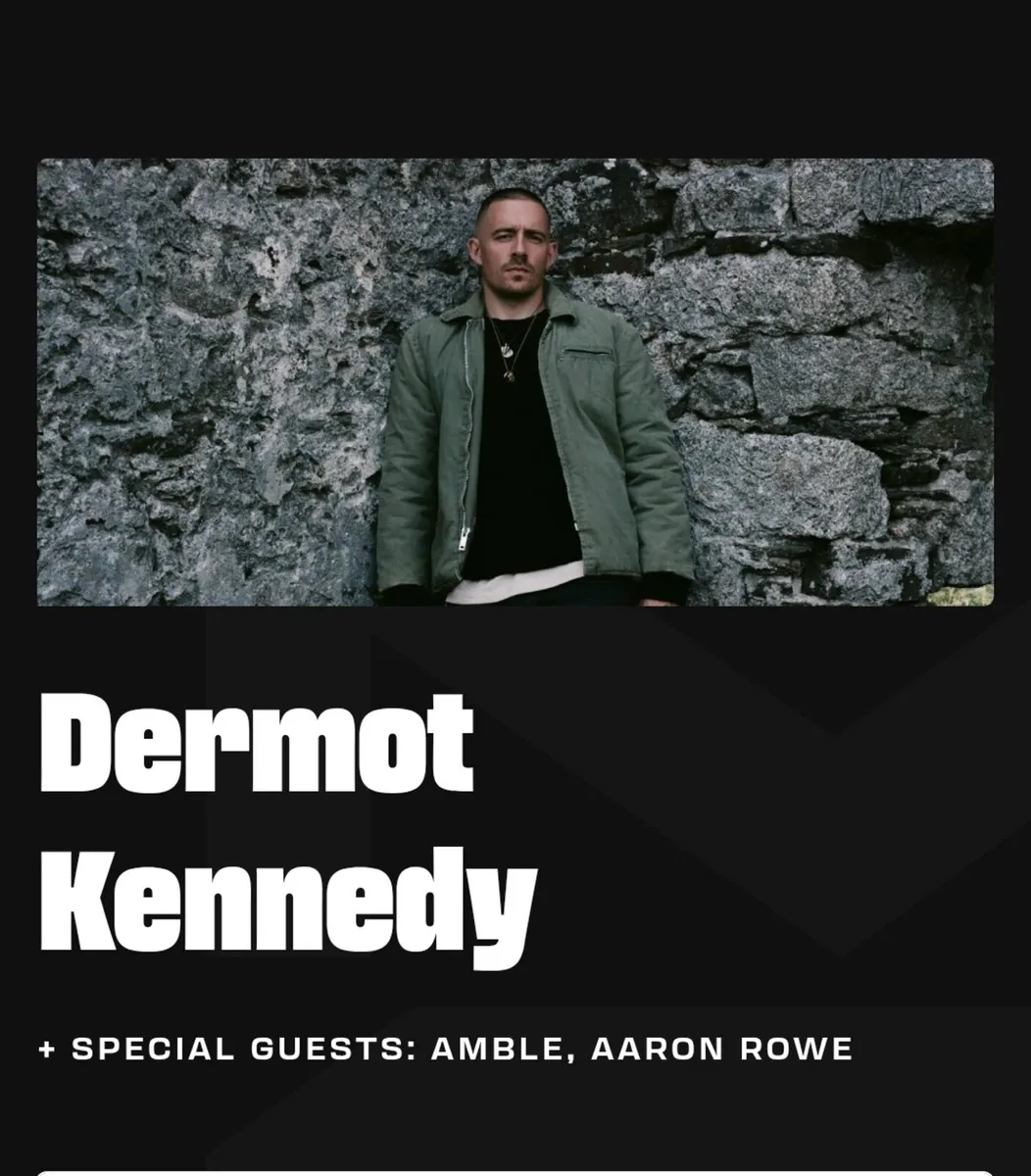 2 x Dermot Kennedy seated tickets Dublin July 12th
