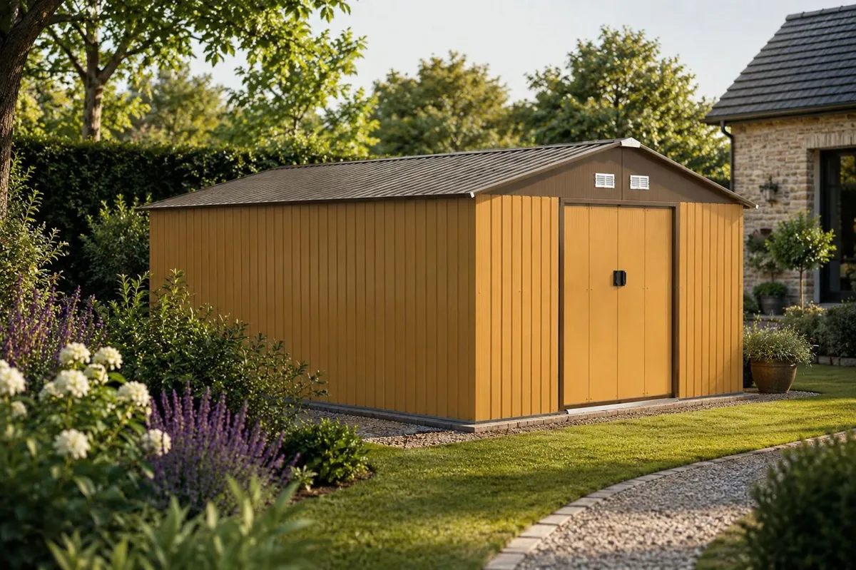 13 x 11ft Metal Shed Large - Image 1