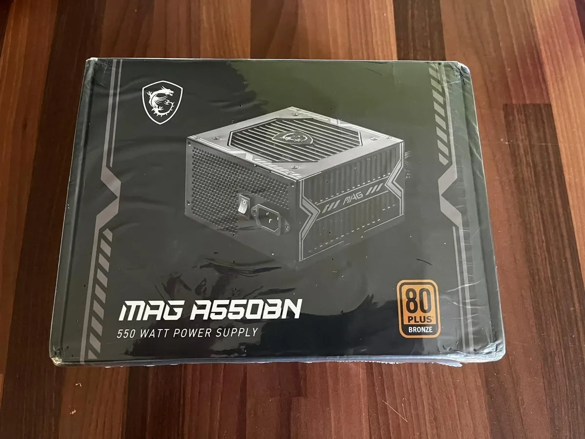 MSI MAG A550BN 550W 80+ Bronze PSU - Sealed - Image 1