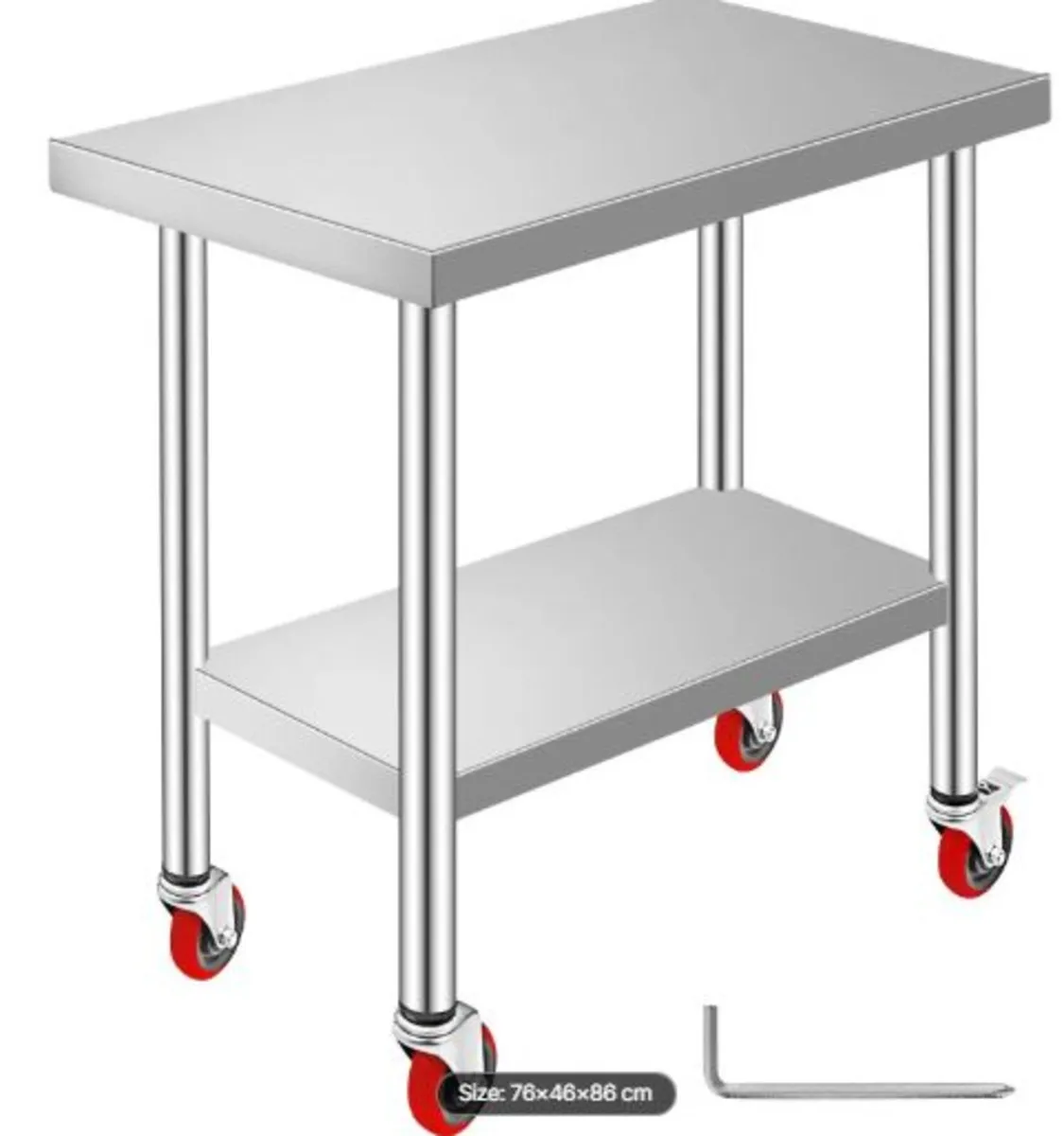 Stainless Steel Work Table 30 x 18 x 34 Inch, 700 - Image 1