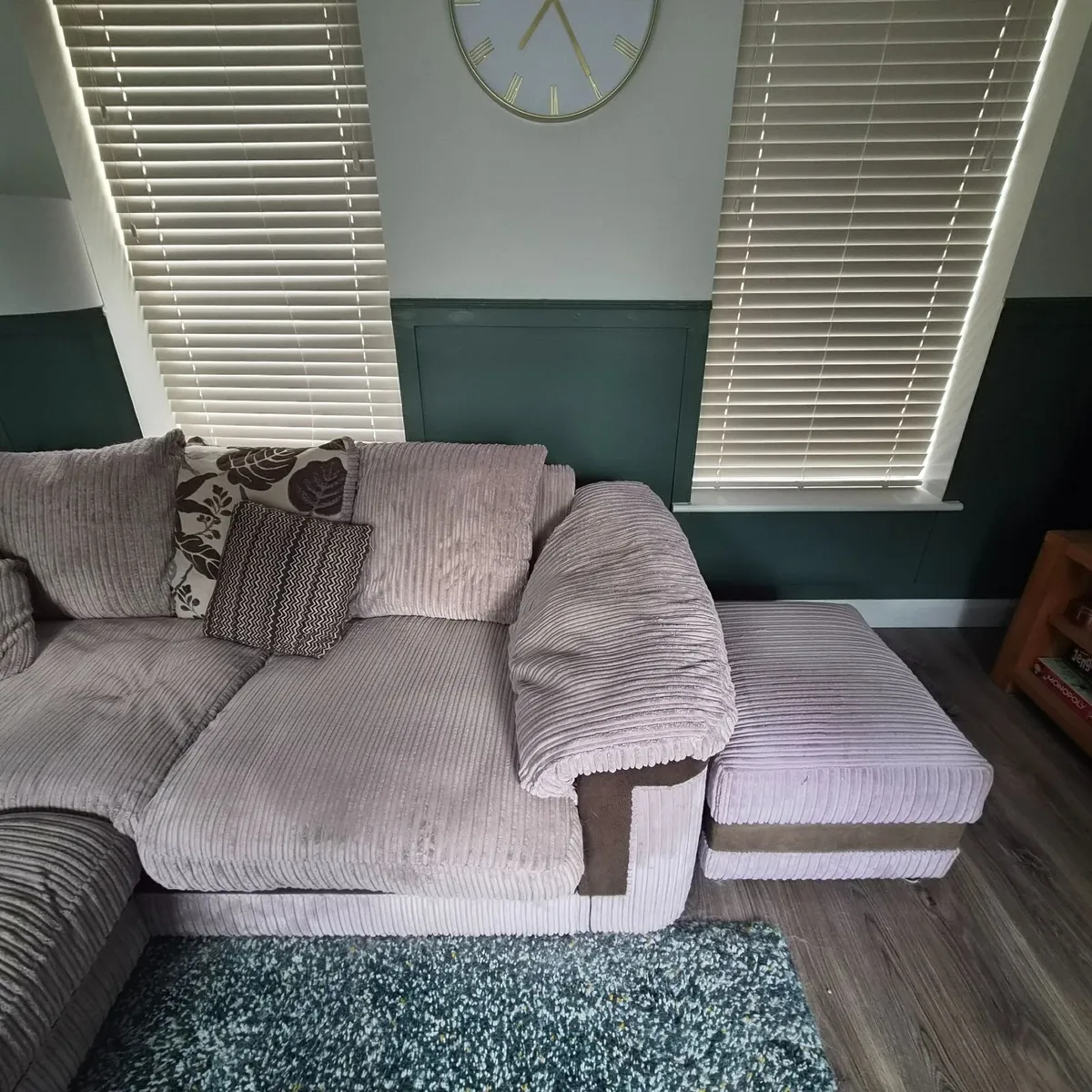 Bargain! Sofa with matching storage footstool - Image 3