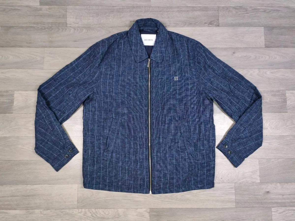 Les Deux Copenhague Linen Blend Coach Jacket L - Image 1