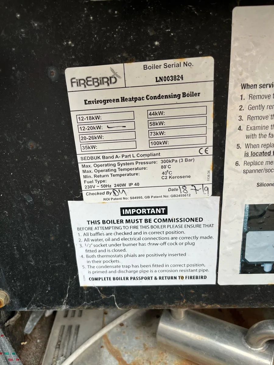 Firebird heatpac condensing boiler - Image 2