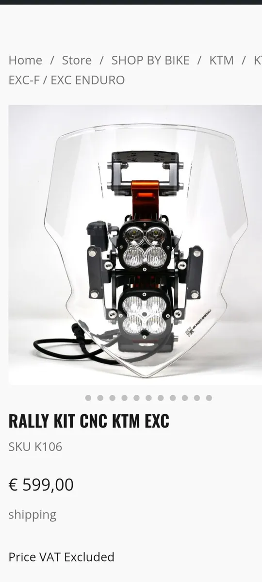 Enduro led headlight Manual road book. - Image 1