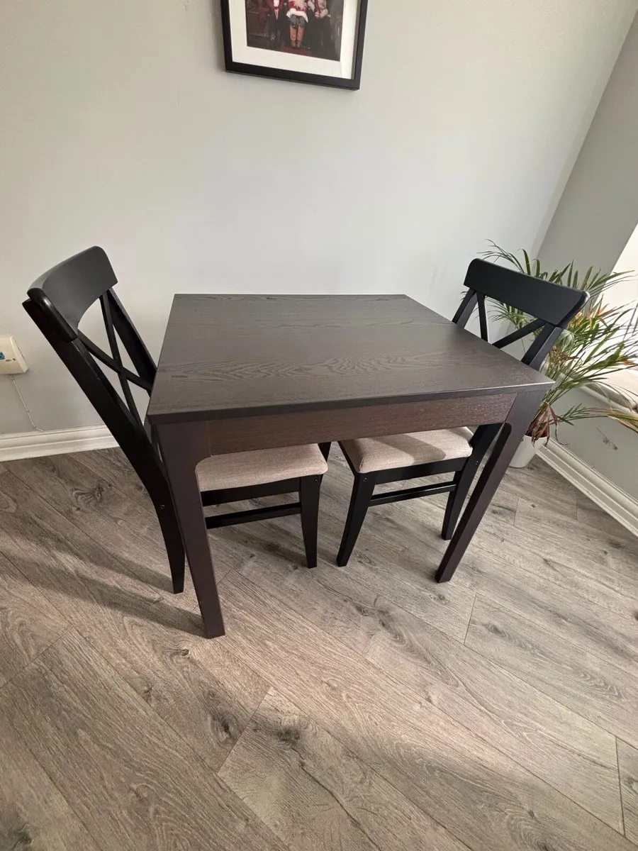 IKEA Extendable Dining Table + 2 Chairs – Great Co - Image 2