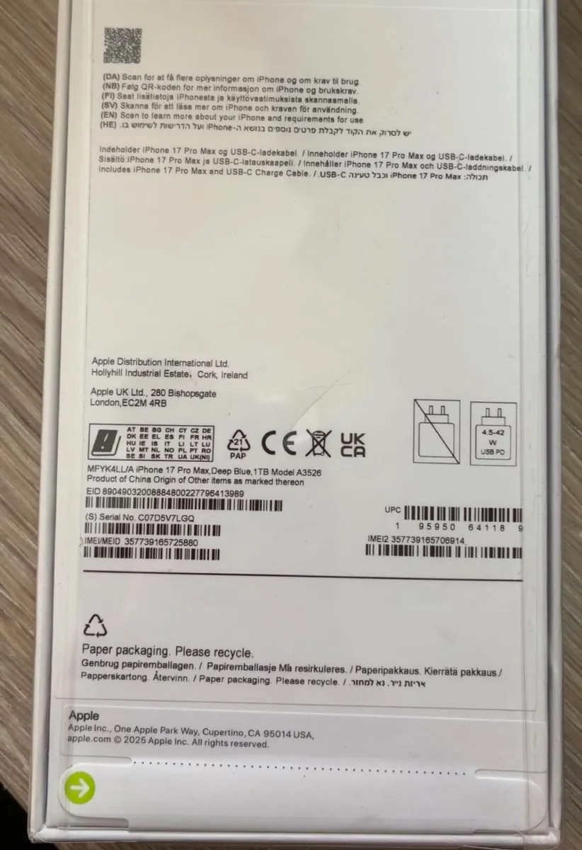 Iphone 17 Pro Max Deep Blue - Image 2