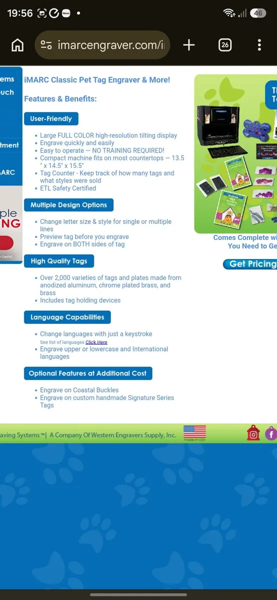 Pet id tag engraving machine - Image 3