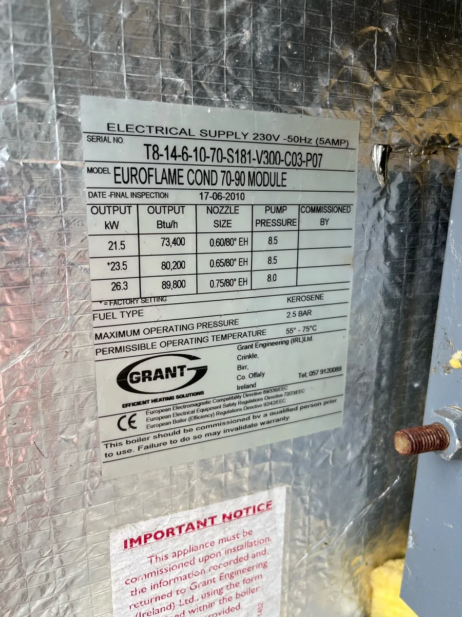Grant boiler - Image 2